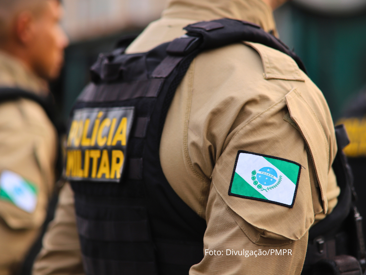 Polícia Militar durante operação em Capanema