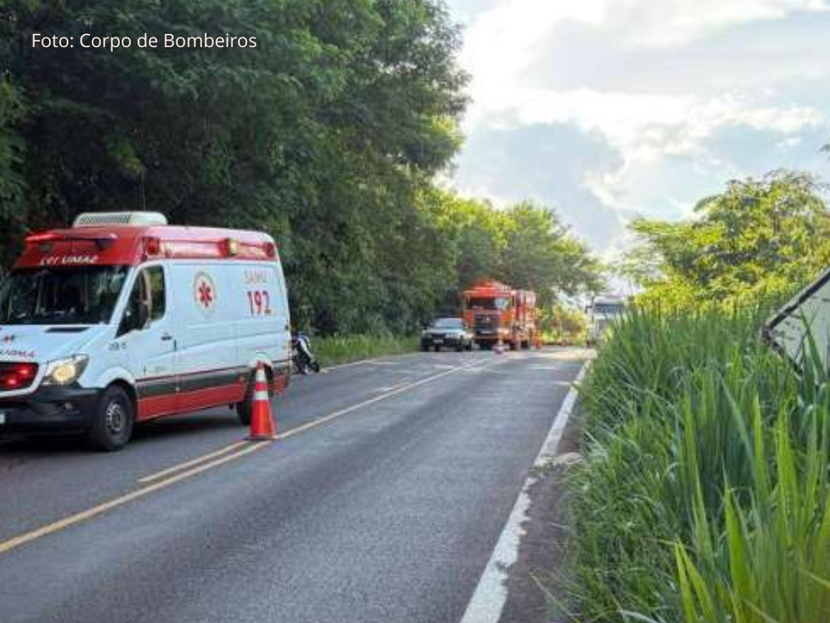 Resgate de feridos no acidente da PR 484 em Capitão Leônidas Marques
