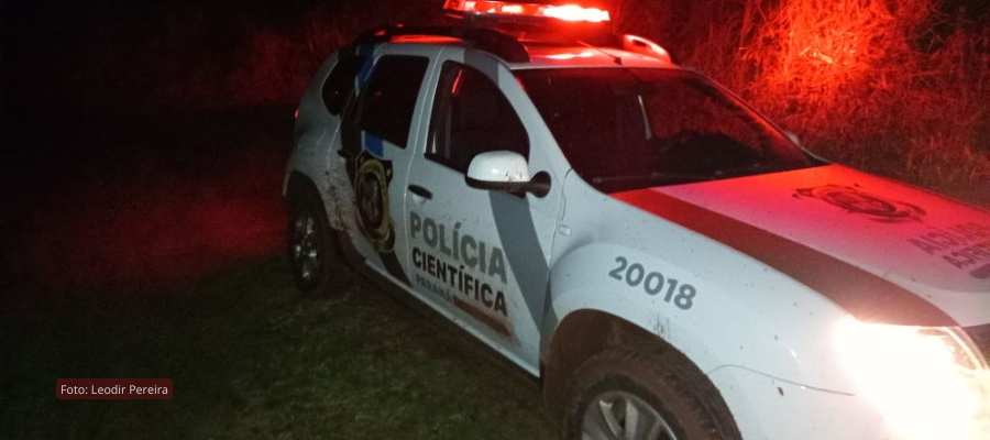 Polícia Científica atua em perícia em Pérola D’Oeste