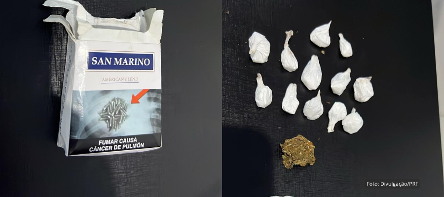 Buchas de cocaína com motorista na BR-163