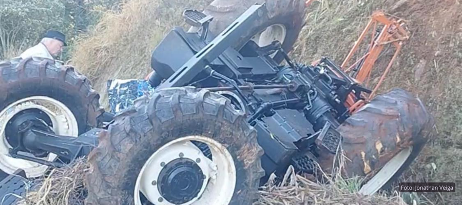 Agricultor morre em acidente com trator em Coronel Vivida