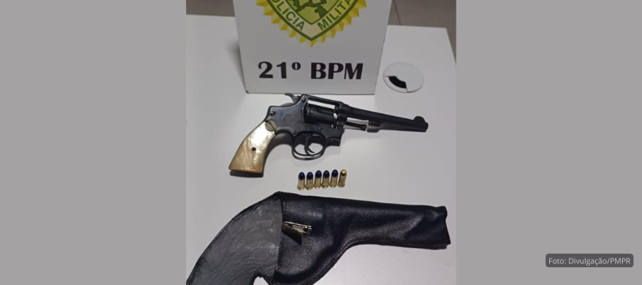 Homem é preso por portar revólver em Santa Izabel do Oeste
