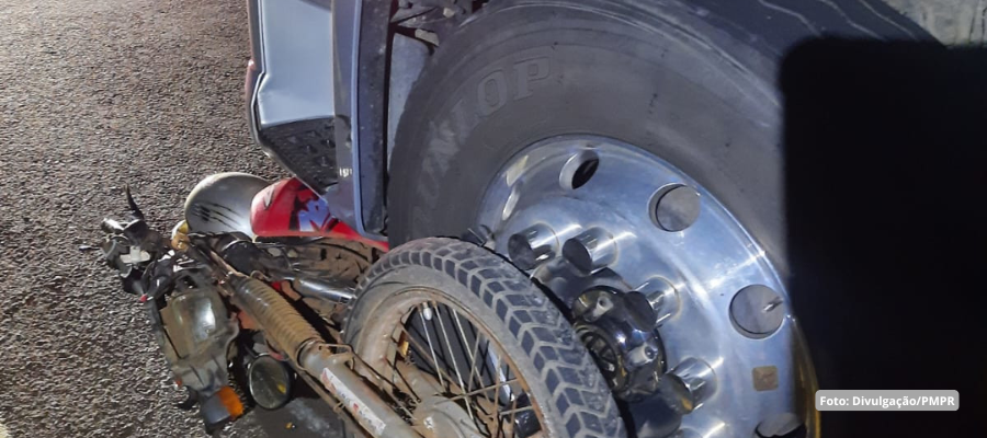 Motociclista morre em colisão na PR-566 em Itapejara D’Oeste