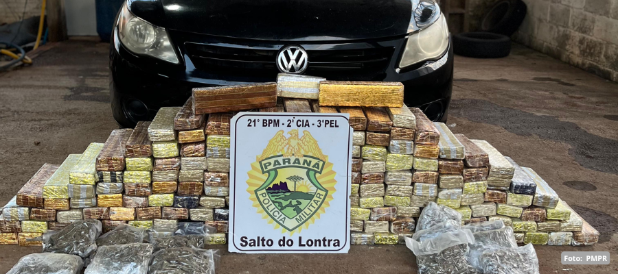 Polícia apreende 146 kg de maconha em Nova Prata do Iguaçu