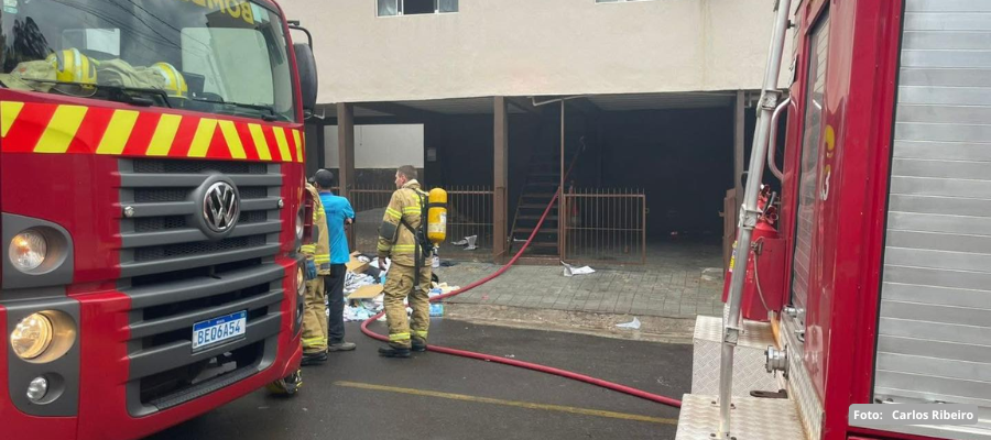 Ocorrência de agressão seguida de incêndio em Francisco Beltrão