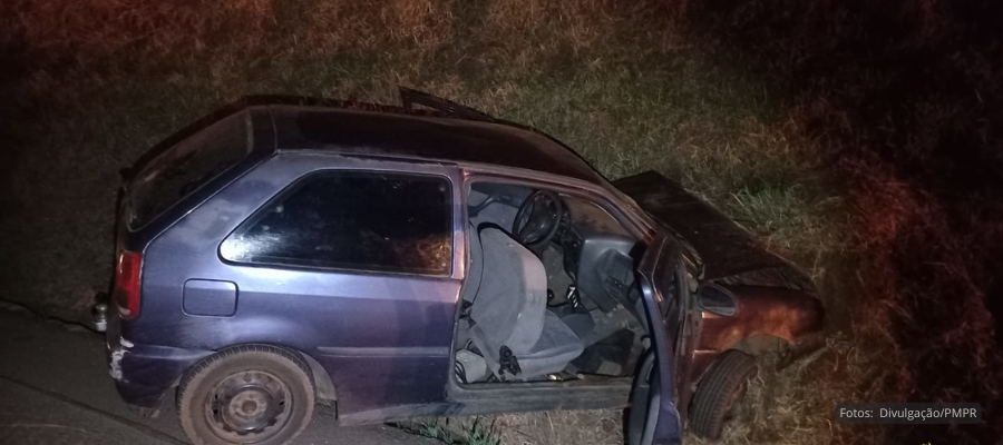 Motorista embriagado e sem habilitação preso após acidente grave na PRC-158 em Vitorino