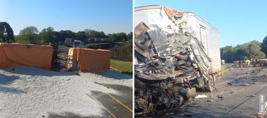 Acidente grave na BR-277 em Candói deixa motorista morto e interdição na rodovia