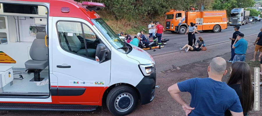 BR-163: Acidente entre motos em Santo Antônio do Sudoeste deixa um morto