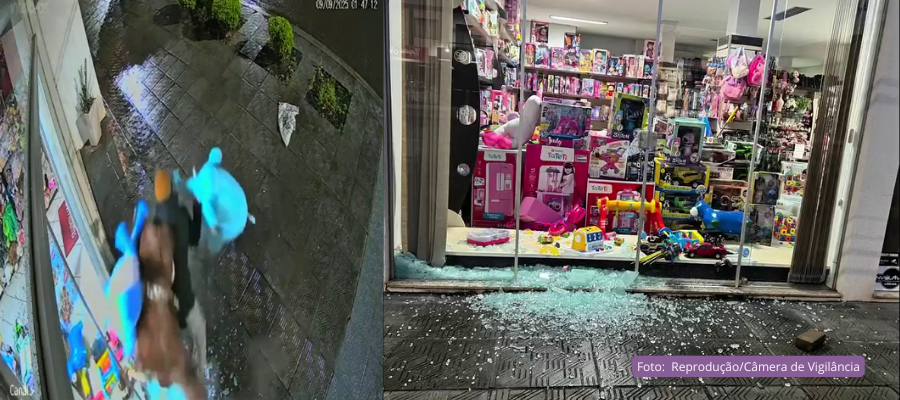 Arrombamento em loja de presentes em Santa Izabel do Oeste causa prejuízo