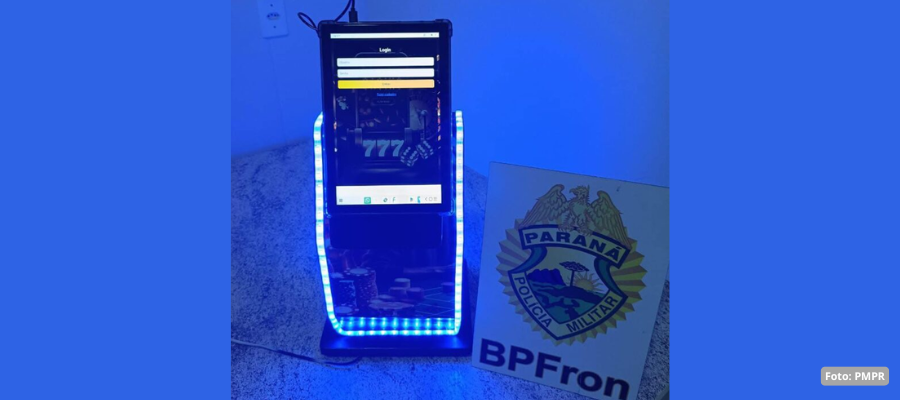 BPFRON apreende aparelho de jogos de azar em Realeza.