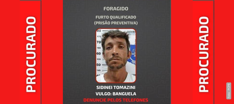 Foragido por furto qualificado procurado em Dois Vizinhos
