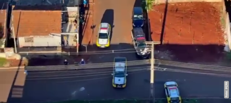 Helicóptero do GOA sobrevoa Dois Vizinhos em operação policial