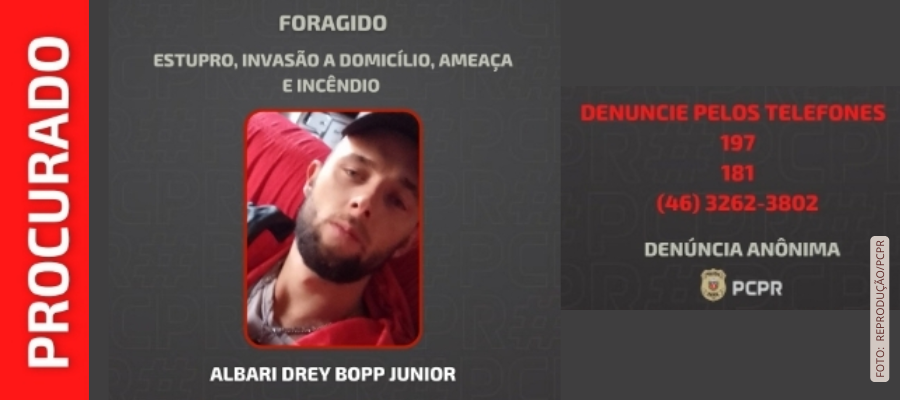 Polícia Civil procura foragido em Palmas condenado a 15 anos de prisão