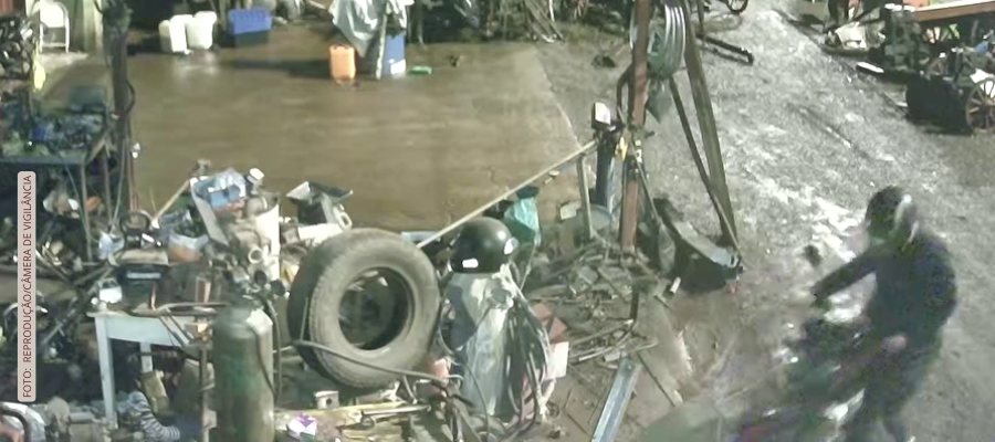 Local do furto de moto em Pérola D'Oeste na Rua Pio XII.