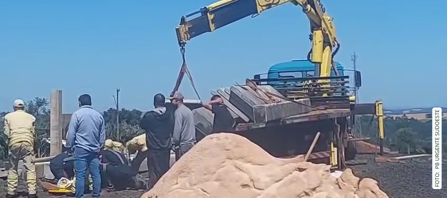 Grave acidente de trabalho em Coronel Vivida: fratura exposta e queimaduras