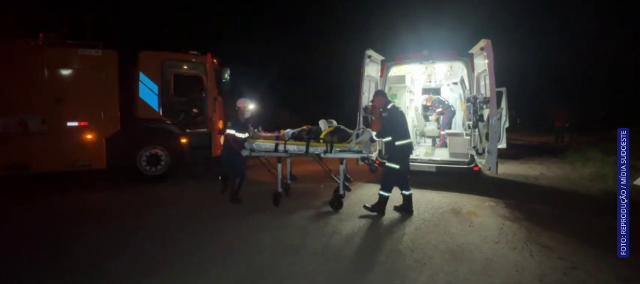 Equipes atendem acidente na BR-163 entre Santo Antônio e Barracão
