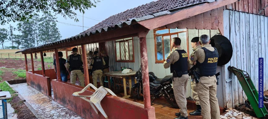 Local do confronto onde suspeito do feminicídio Boa Vista da Aparecida morreu.