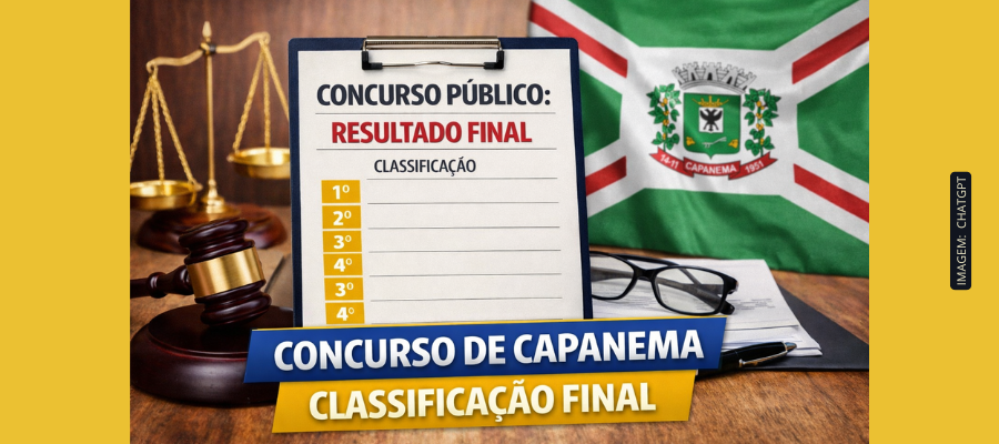 Prefeitura de Capanema divulga classificação final do concurso público 2025