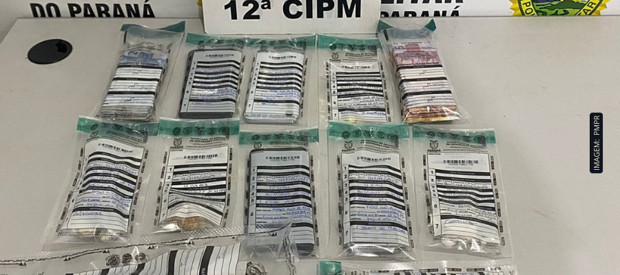 Apreensão no tráfico de drogas em Mangueirinha