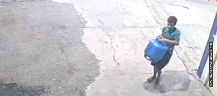 Câmeras registram furto na base do SAMU em Francisco Beltrão