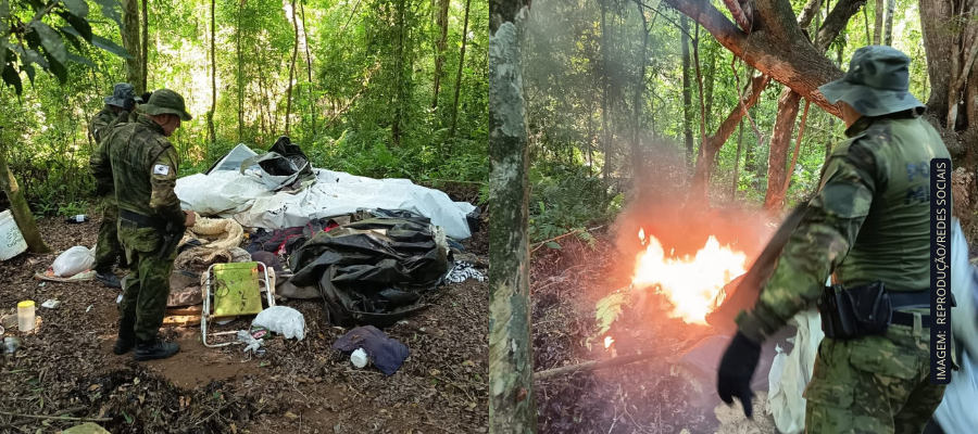 fiscalização no Parque Nacional do Iguaçu com Polícia Ambiental