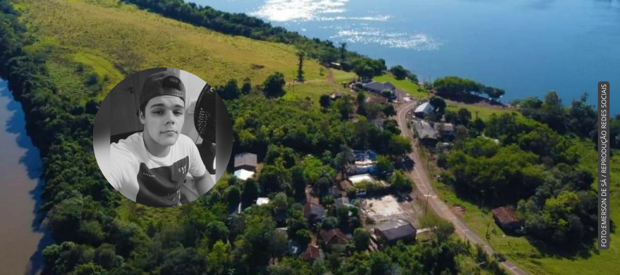 Local do afogamento no Rio Iguaçu em Capanema