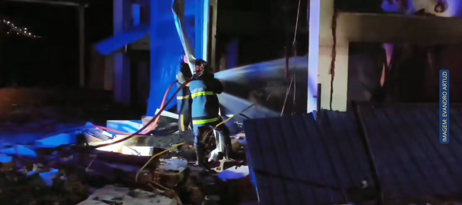 Explosão em empresa de construção mobiliza equipes em Chopinzinho