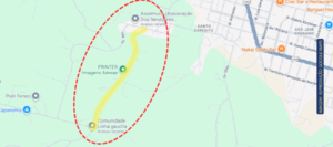 Interdição da Estrada da Linha Gaúcha em Capanema para asfaltamento