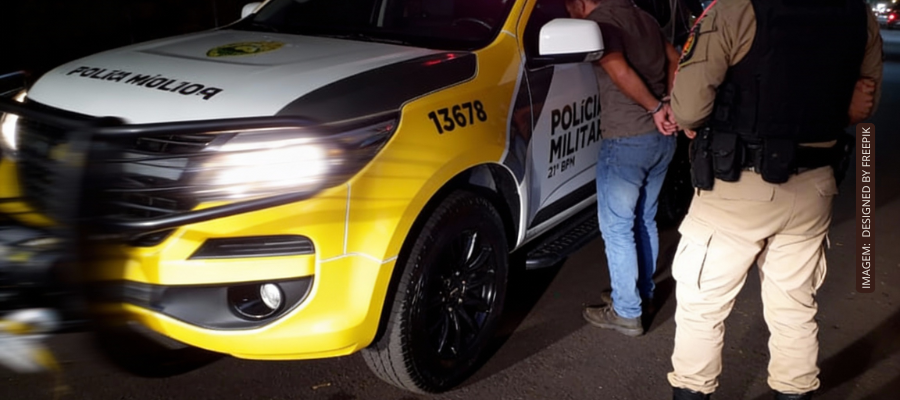 Homem embriagado preso em Capanema após desacatar policiais