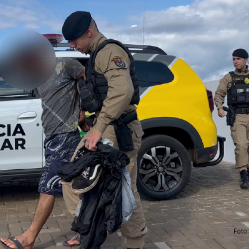 Suspeito de furto é preso poucas horas após o crime em Santo Antônio do Sudoeste
