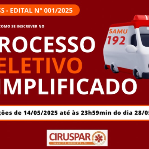 Samu Sudoeste abre inscrições para PSS com vagas em sete cidades