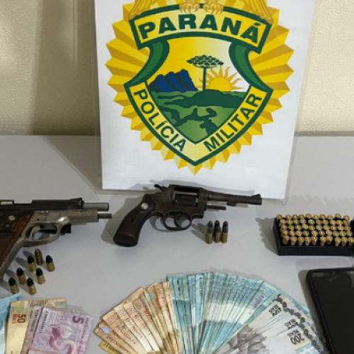 Operação da PM prende trio e apreende arsenal em caso de roubo agravado no Sudoeste do PR