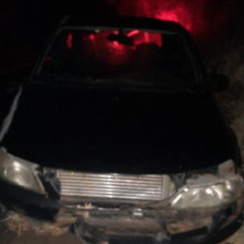 Capotamento na PR-281 deixa motorista ferido em Salto do Lontra