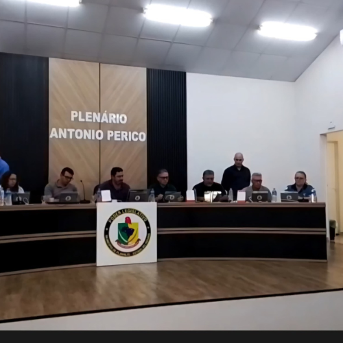 Sessão na Câmara Municipal de Planalto. Foto: Divulgação
