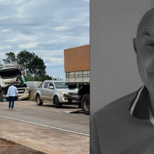 Caminhoneiro de Xanxerê morre em grave acidente na BR-163, entre Lindoeste e Santa Lúcia