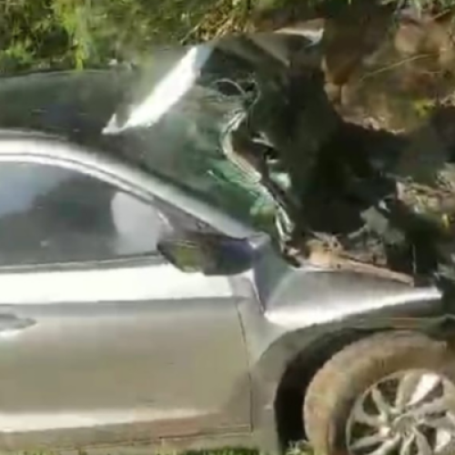 Colisão entre caminhão e carro deixa feridos em Capanema, na BR-163