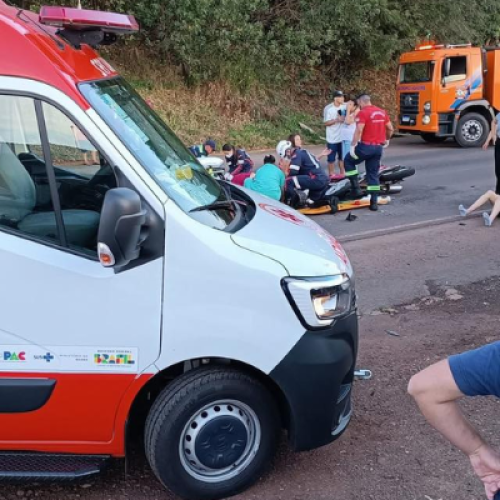 BR-163: Acidente entre motos em Santo Antônio do Sudoeste deixa um morto