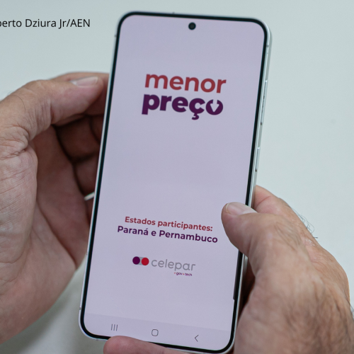 Tela do App Menor Preço. Foto: Roberto Dziura Jr/AEN