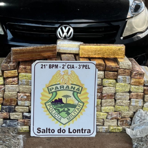 Polícia apreende 146 kg de maconha em Nova Prata do Iguaçu