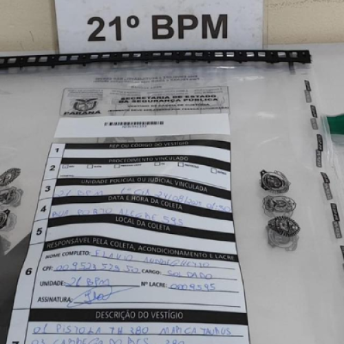 Polícia Militar prende homem por porte ilegal de arma em Francisco Beltrão