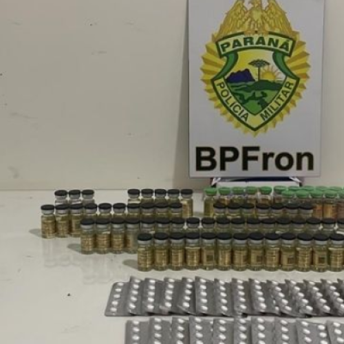BPFRON apreende mais de R$ 53 mil em medicamentos contrabandeados em Realeza