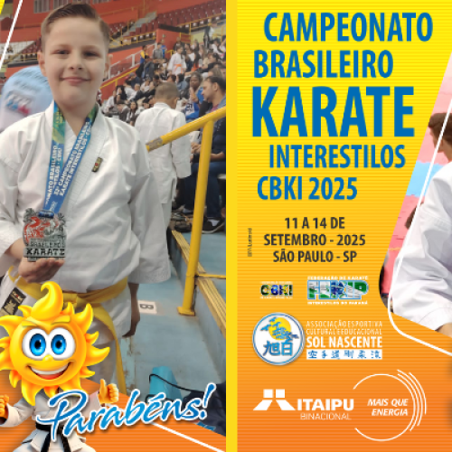 Campeonato Brasileiro de Karatê: Sol Nascente conquista 17 medalhas