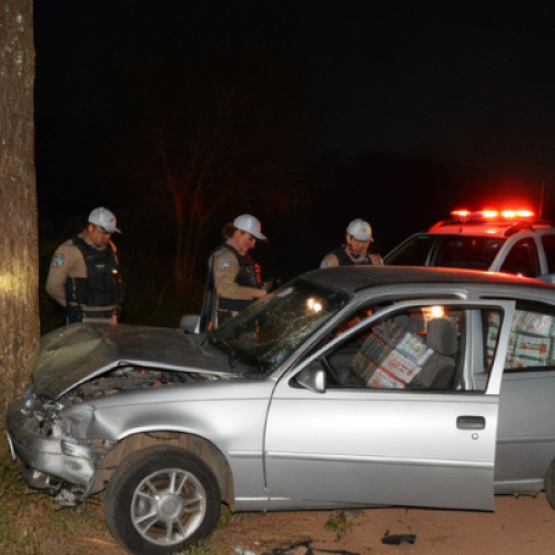 Kadett apreendido carregado com cigarros contrabandeados em Santa Izabel do Oeste