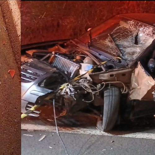 Colisão frontal na PR-281 em São João deixa ferido e morto