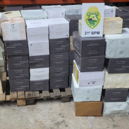Polícia apreende vinho e azeite em Santo Antônio do Sudoeste