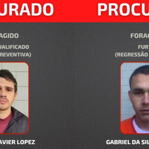 Polícia divulga fotos de foragidos em Santo Antônio do Sudoeste