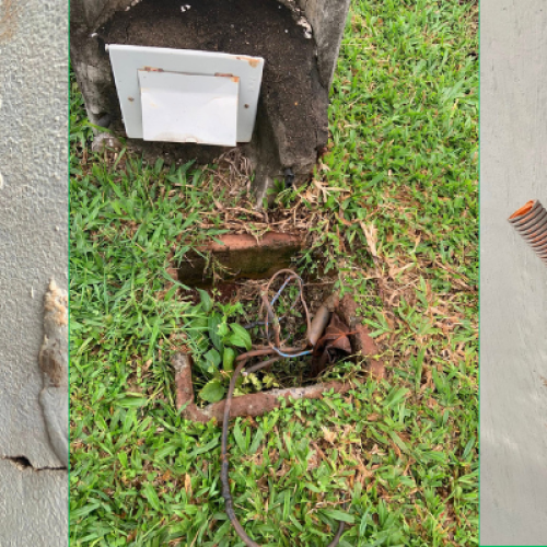 Furto de fios elétricos no Estádio Municipal de Pérola D’Oeste
