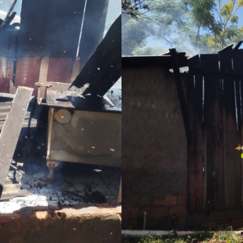 Incêndio criminoso destrói casa em Pérola D'Oeste