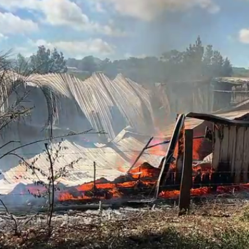 Incêndio destrói residência no Distrito de Marcianópolis em Santo Antônio do Sudoeste