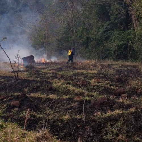 Incêndios ambientais mobilizam Bombeiros em Capitão Leônidas Marques